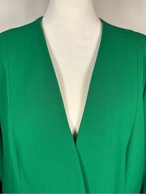 Kasper Vibrant Green Open-Front Blazer